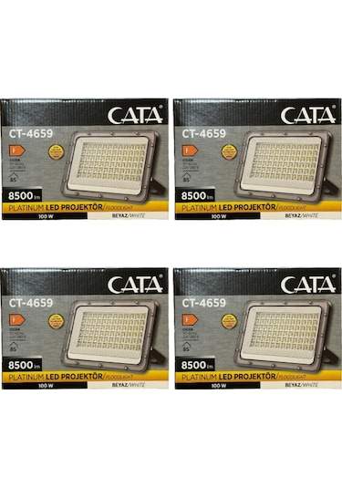 Cata Ct-4659 100w 6500k Beyaz Işık Led Projektör 4 Adet
