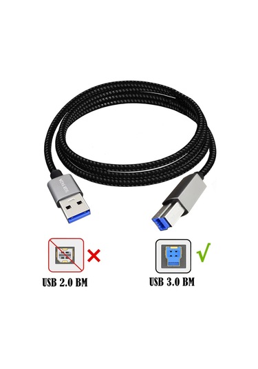 Sones Junsunmay Usb 3.0 Erkek - Usb 3.0 Erkek Kablo, Yerleştirme İstasyonuyla Uyumlu, Uzunluk: 2m