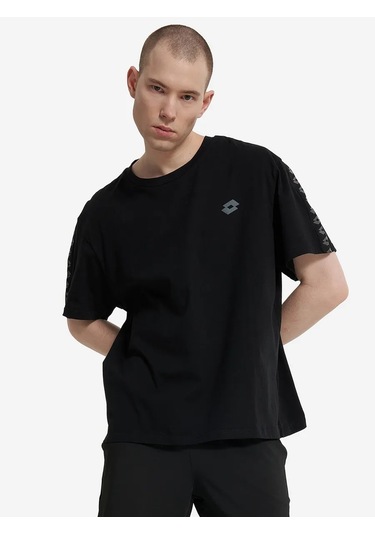 Lotto Erkek Oversize Vesuvius Tişört 363298483 Siyah