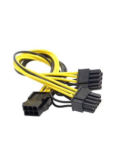 6 Pin To 2 X 8 Pci-E Ekran Kartı Power Çevirici Bakır Kablo 4302A