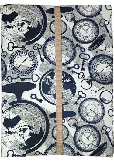 Lüks Katlanır Yatak 80x180x8 Cm Sünger Dünya Saat Desen