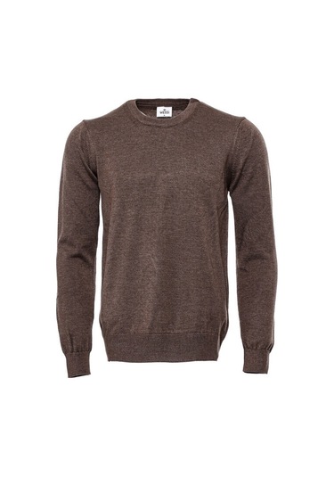 Kahverengi Bisiklet Yaka Triko 001