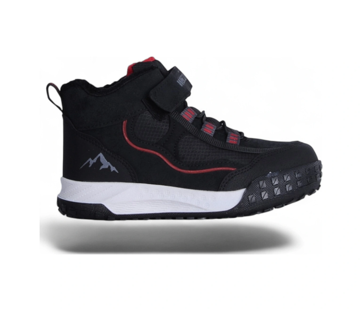 Visco 064 Siyah-kırmızı Erkek Çocuk Kışlık Bot Ayakkabı Siyah