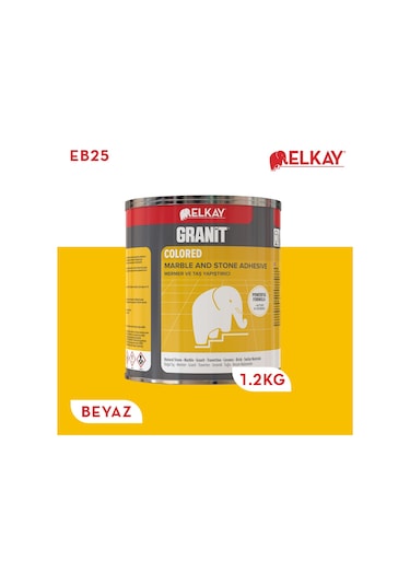 Elkay Eb25 Granit Mermer Ve Taş Yapıştırıcı Beyaz 1200 Gr