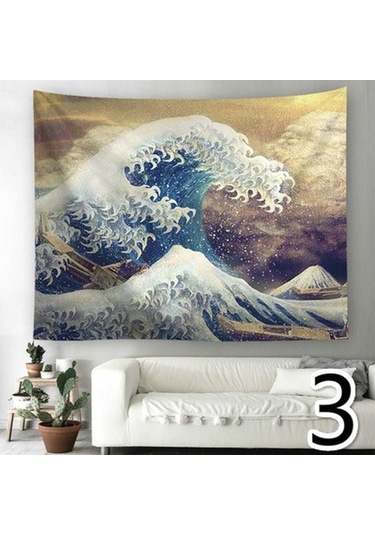 Novahub Degrade Mandala Dijital Baskılı Polyester Goblen, 150x100cm, Ev Ve Piknik Dekorasyonu 1