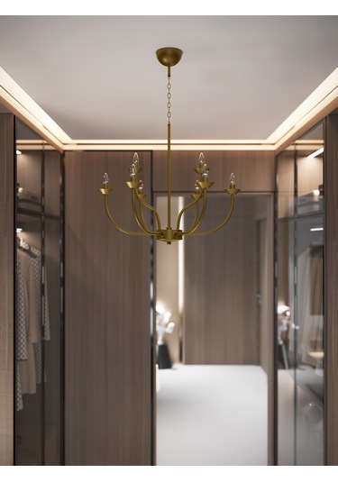 Valentıa Eskitme 8 Kollu Klasik Avize E14 Duylu