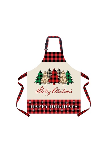 Kadınlar Erkekler İçin Noel Önlükleri Ayarlanabilir Su Geçirmez Tatil Mutfağı Bej, Yetişkin Diğer