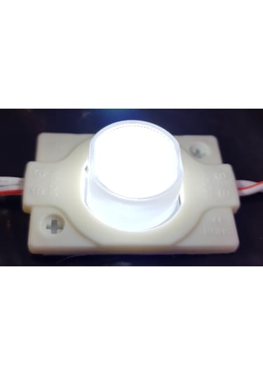 1.5w Beyaz Tek Mercekli 12 Volt Modül Led - 10 Adet
