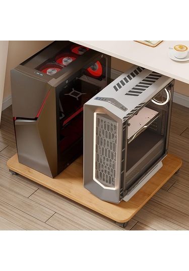 Masaüstü Pc Kule Ofis Masası Mağaza İle Ana Şasi Braketi Yeni Depolama Raf Raf Pc Stand Tabanı Ev Masaüstü