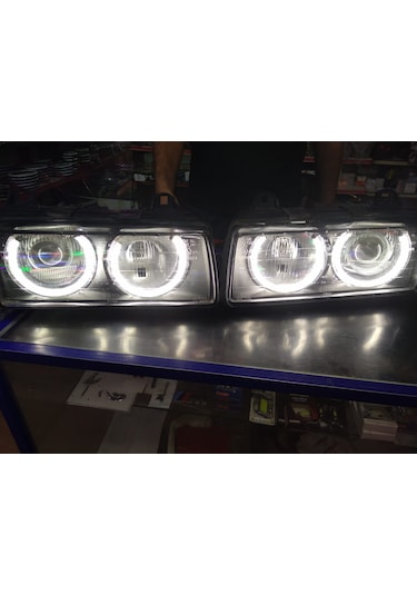 Bmw E46 Beyaz Renk Angel Eyes Encıl Halka Seti 4 Adet
