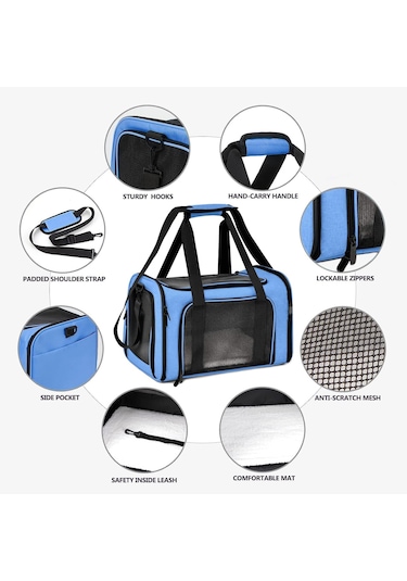 Jialan Kedi Köpek Taşıma Kutusu, Evcil Hayvanlar İçin Taşıma