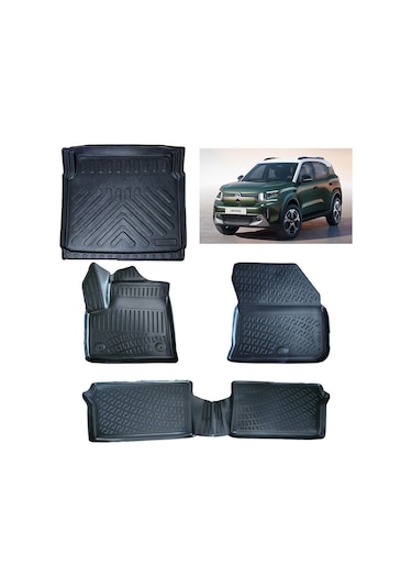 Rizline Citroen C3 Aircross Mhev Hybrit 2025 Ve Sonrası 3d Paspas Ve Sabizt Zemin Bagaj Havuzu