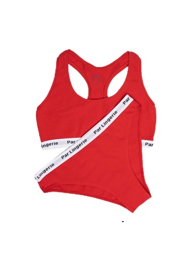 Sporcu Büstiyer Takım Kırmızı