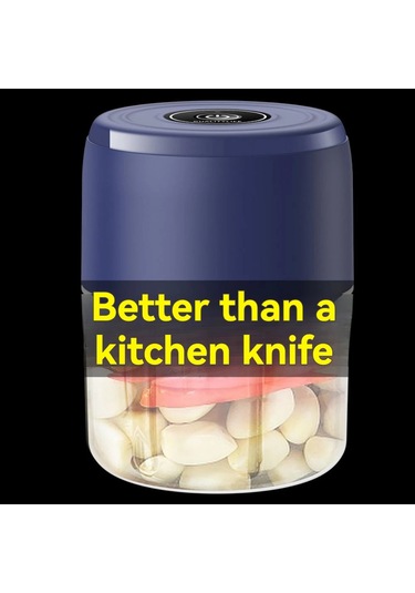 Elektrikli Sarımsak Masher Sarımsak Pounder Sarımsak Ezici Ev Şeffaf