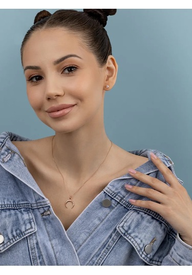 Veronika Lunaşka Kolye 925 Ayar Gümüş, Altın Kaplama 135534479