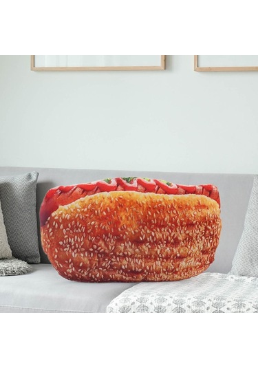 Suntek Atma Yastık Simülasyonu Yemek Şekli Ekmek-sosis Çok Renkli