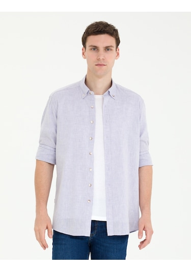 Pierre Cardin Erkek Lila Gömlek Desenli 50265119-vr034 Lila Pierre Cardin Erkek Lila Gömlek Desenli 50265119-vr034 Lila