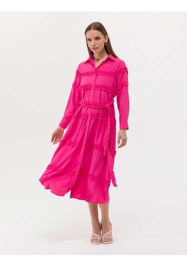 Pierre Cardin Kadın Fuşya Elbise Dokuma 50262953-vr023 Fuşya