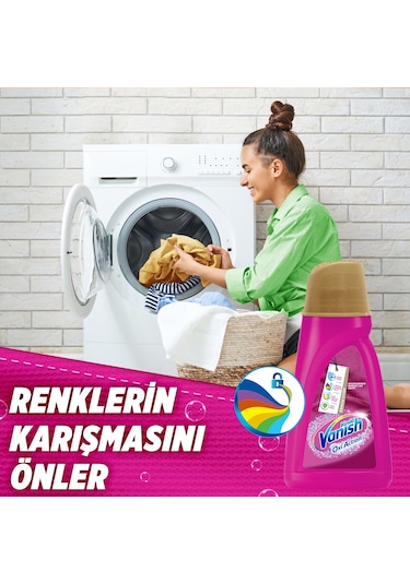 Vanish Kosla Oxi Action Gold Pembe Sıvı Leke Çıkarıcı 2 x 1 L