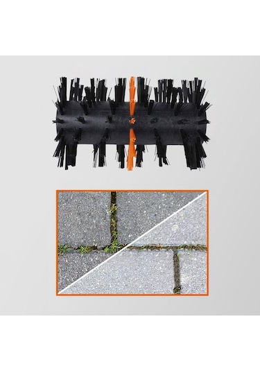 WORX WA0292 WG441E ile Uyumlu Sert Yüzeyler İçin 165mm Orta Sert Temizlik Fırçası