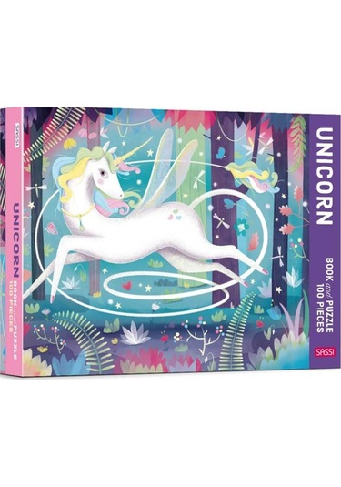 Sassi Unicorn Book And Puzzle
