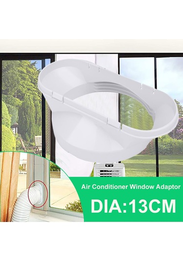 Skycity Klima Sirkülasyon Bağlantı Elemanı, 13cm Çaplı Vantilatör Boruları İçin Uyumlu, Beyaz Abs Malzeme, Isı Sızıntısını Önleyen Uçak Ucu Tipi Bağlantı