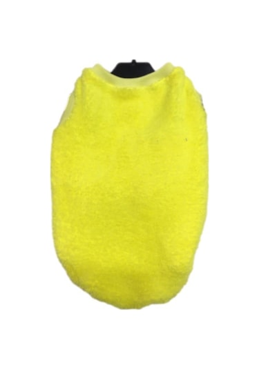 Welsoft Fosforlu Sarı Kolsuz Kedi Köpek Kıyafeti Elbisesi