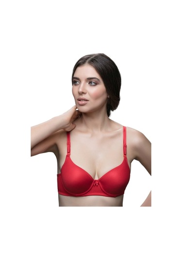 Kadın Kırmızı Telli Dolgusuz-desteksiz Sütyen -210 Kırmızı