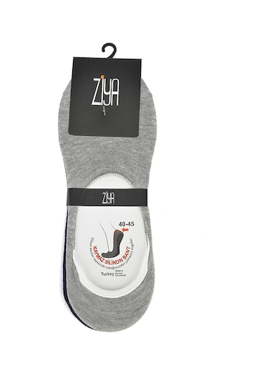 Ziya Erkek Bambu Sneakers Babet 6'lı Çorap Siyah X3 13173Z033 Siyah