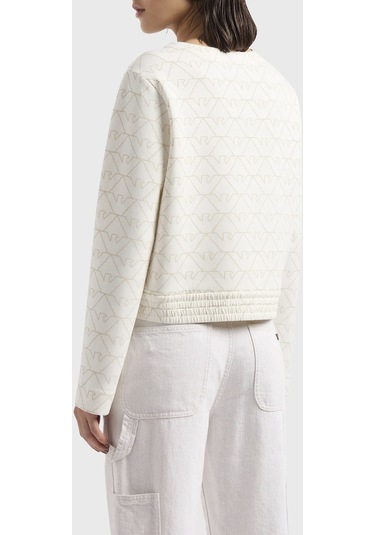 Emporio Armani Kadın Sweat 3d2m6h 1jhsz F126 Beyaz