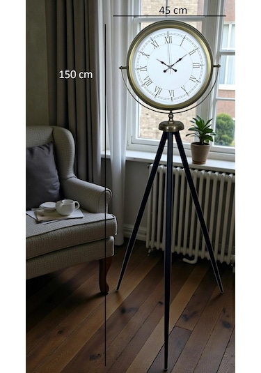 Prestij Vintage Tripod Ayaklı Saat Çok Renkli