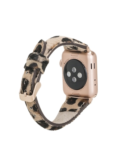 Apple Watch Uyumlu Deri Kordon 42-44-45mm Slim Le01n