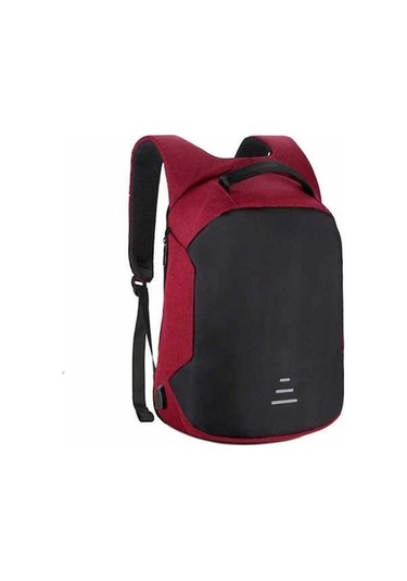 Createtech Seyahat Sırt Çantası Anti Hırsızlık, Laptop Bölmeli, Şarj Çoklu Çanta Koyu Kırmızı