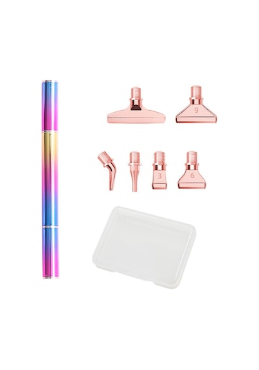 5d Gökkuşağı Renkli Elmas Boya Kalemi Gümüş