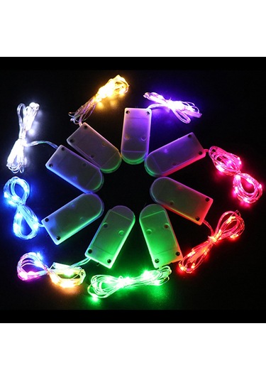 2'li Paket 6,5 Ft 20 Led Işık, Pati İçin Pil İle Çalışan Işık Dizileri Diğer