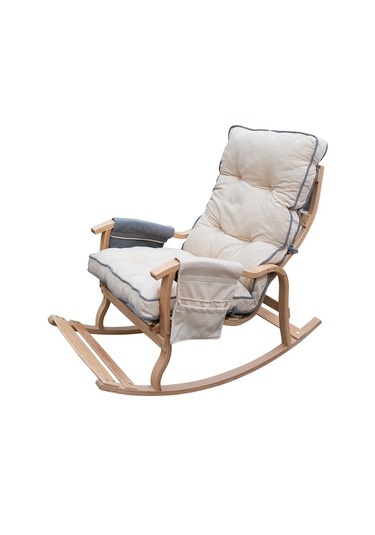 Sultan Lüx Ahşap Sallanan Sandalye - Tekli Dinlenme ve Ergonomik Tv Koltuğu