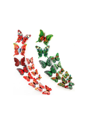 Fosenze A5 Serisi Sarı 3d Simülasyon Kelebek Duvar Stickerı - Ev Dekorasyonu, Çocuk Odası Düzeni, Pratik Kullanım, Dayanıklı Malzeme Diğer