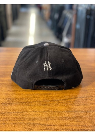 Ny Yankees Siyah Gri Hiphop Snapback Rapper Basket Cap Şapka Siyah - Gri