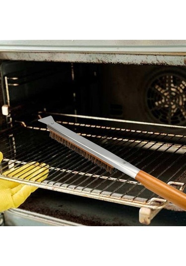 Pazly Pizza Fırını Ve Taşı Temizleme Fırçası, Palmiye Elyaf Kıllı, Çizilme Önleyici, Temizlik Aleti, Gu.b/good