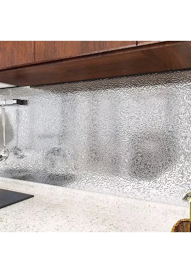 Yapışkanlı Mutfak Folyo Gümüş 40 Cm X 10 M