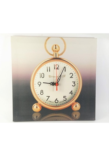 KANVAS RESİM SAAT PEMBE