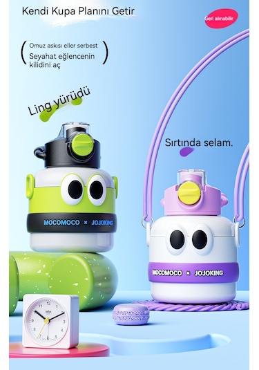 Termos Bardak 316 Paslanmaz Çelik Çocuk Büyük Göbek Su Isıtıcısı-beyaz 1