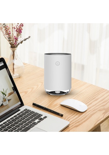 Padalink Beyaz Mini Nemlendirici: Sürekli/aralıklı Sprey Modu, Gece Işığı, Otomatik Kapanma, 220ml Kapasite, Ultra Sessiz