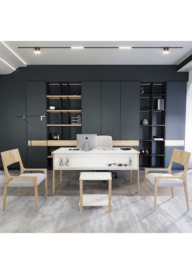 Lagomood Zenith Sehpa Meşe Beyaz