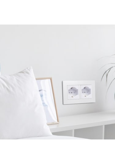 Homyl İtalyan Standardı Duvar Prizi 16a Elektrikli Pc Plakası