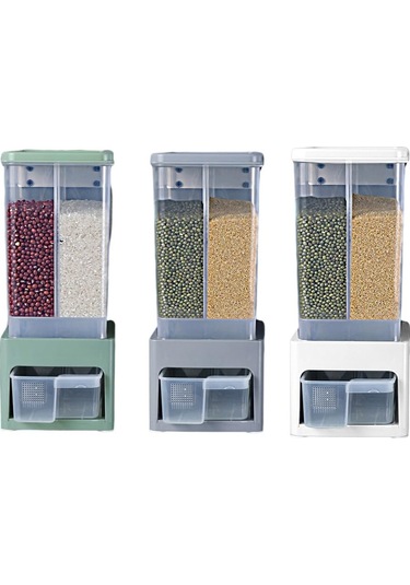 Gqiang Mutfak Pirinç Dağıtıcı 2 Izgaralar Mühür Tahıl Kutusu
