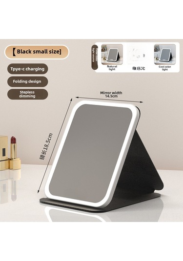 Geeroyoo Siyah Mini Usb Şarjlı 3 Renk Işıklı Led Makyaj Aynası - Dürtüyle Işık Regülasyonu - Doğal Işık - Taşınabilir Katlanabilir Masaüstü Ayna Siyah Küçük Boyut Şarjlı Üç Renkli Işık Hd Ayna - Dokunmatik Ayar - Doğal Işık Geeroyoo Siyah Mini Usb Şarjlı 3 Renk Işıklı Led Makyaj Aynası - Dürtüyle Işık Regülasyonu - Doğal Işık - Taşınabilir Katlanabilir Masaüstü Ayna Siyah Küçük Boyut Şarjlı Üç Renkli Işık Hd Ayna - Dokunmatik Ayar - Doğal Işık