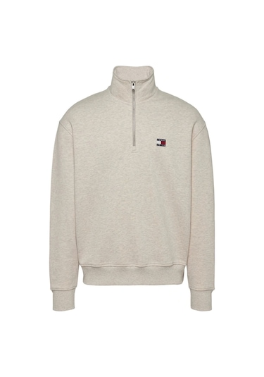 Tommy Hilfiger Erkek Beyaz Tjm Rlx Fermuarlı Sweatshırt Çok Renkli
