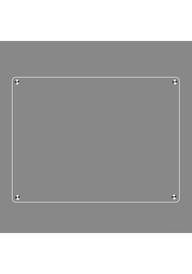 Reedark Akrilik Manyetik Buzdolabı Takvimi 40x30cm - Kuru Silme Özelliği, Kaliteli Malzeme, Planlama Ve Hatırlatmalar İçin Siyah