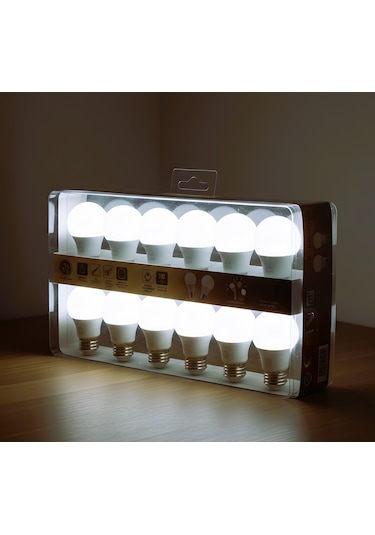Kes185 12w 220v E27 4000k Ararenk Led Ampul 12'li Paket